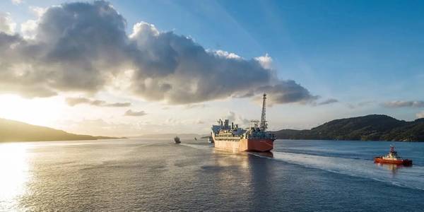 Johan Castberg en route to the Barents Sea. The photo is from the Langenuen strait South of Bergen, Norway.
Drone photo: Øyvind Gravås & Eirin Lillebø / Equinor