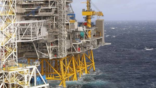 The Johan Sverdrup field in the North Sea. (Photo: Arne Reidar Mortensen) 