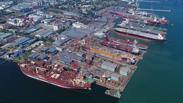 Keppel O&M has secured integration and upgrading contracts from repeat customers, including a work scope at Keppel Shipyard (pictured). (Photo: Keppel O&M)