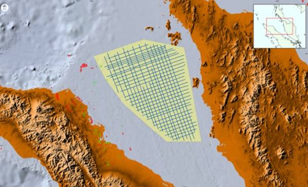 The map of Langkasuka Integrated Basin Study, covering underexplored offshore area (Credit: Viridien Earth Data)