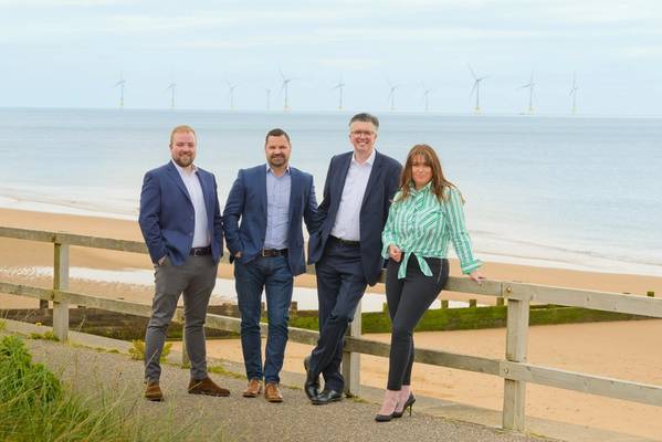 (L-R) Mike Leitch and Mark Robson - Coast Renewable Services and Jason Hendry and Sarah Moore -Peterson Energy Logistics