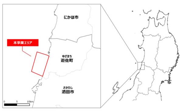 The site location for 450 MW offshore wind farm in Japan (Credit: Tokyo Gas)