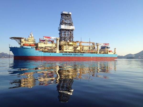 Maersk Drilling's Maersk Voyager drillship was used to make TotalEnergies' Venus discovery offshore Namibia. Photo from Maersk Drilling.
