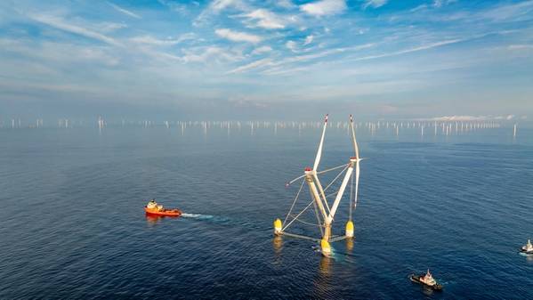 Mingyang's OceanX arrives at Yangjiang Qingzhou IV Offshore Wind Farm Yangjiang, Guangdong Province, China. Image courtesy Mingyang