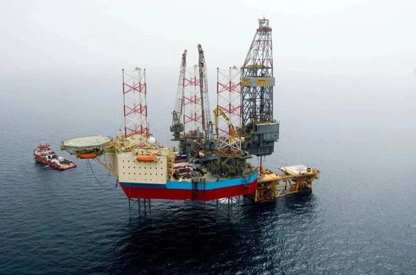The Noble Resilient jack-up drilling rig used by Shell at Pensacola (Credit: Maersk Drilling)
