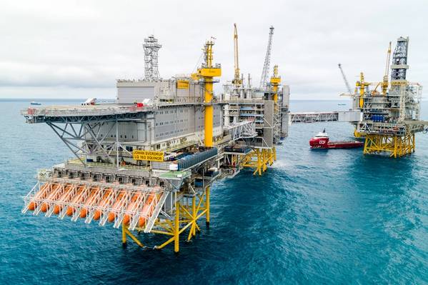 Norwegian giant: Production from the large Johan Sverdrup oilfield began ahead of schedule, helping to lift Norway's October output. (Photo: Espen Rønnevik/Øyvind Gravås, Equinor)