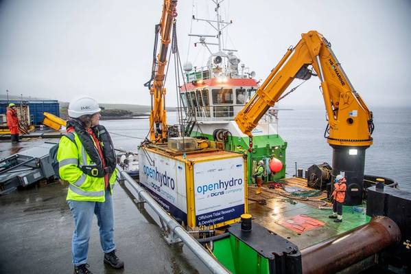 Ocean Kinetics and Green Marine UK complete OpenHydro Decommissioning at EMEC. Image courtesy Colin Keldie