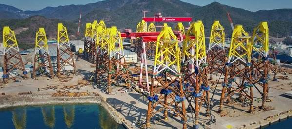 SK OceanPlant’s yard in Goseong County, South Korea (Credit: Glamox)