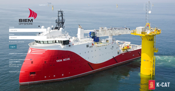 Siem Offshore will use K-CAT across their global oil & gas fleet after positive reports (Photo: Kongsberg Maritime) 
