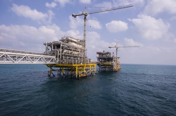 An offshore oil and gas field in Saudi Arabia - ©Saudi Aramco