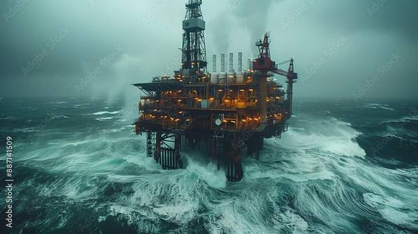 Offshore oil rig (c) HC FOTOSTUDIO / Adobestock