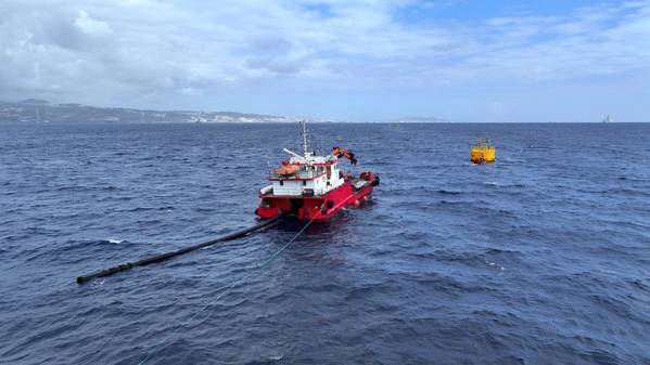 Offshore installation of the OTEC prototype at PLOCAN in Gran Canaria, Spain (Credit: Global OTEC)