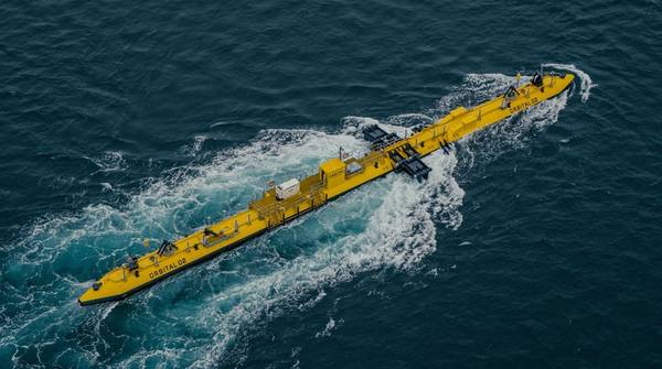 Orbital Marine Power's O2 tidal energy turbine (Credit: Orbital Marine Power)