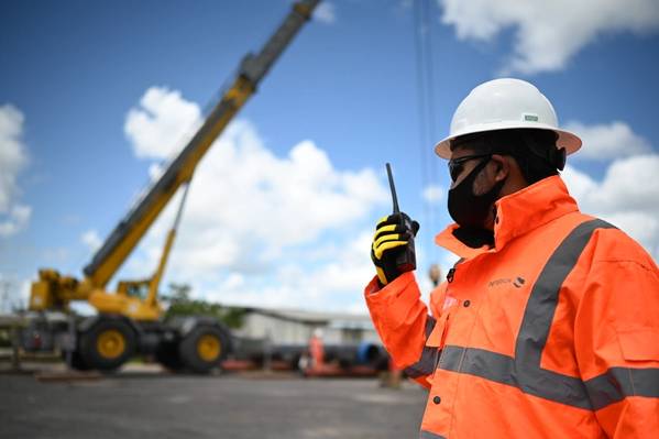 Peterson staff member working at the operations facility in Trinidad and Tobago / Credit: Peterson