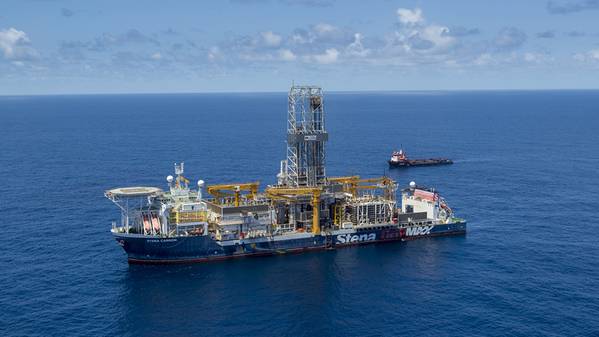File photo: A drillship in the Stabroek Block offshore Guyana (Photo: Hess Corp.)