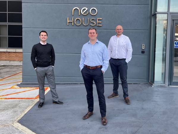 Photo: From left: Fraser Integrity Management team Craig Lindsay, Donald MacArthur and Neil Clubb at the firm’s NeoSpace offices in Aberdeen 