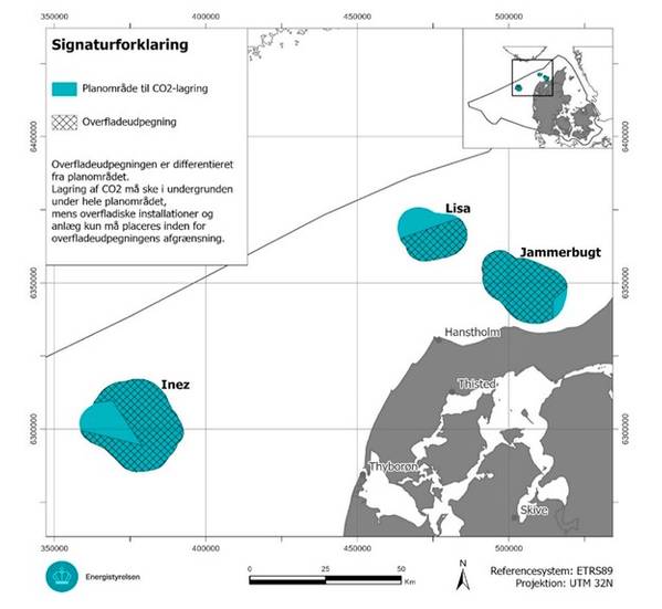 Map of the planned area for CO2 storage (Credit: Danish Energy Agency)