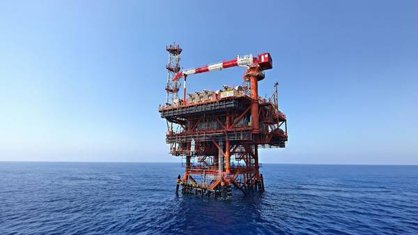 Zohr gas platform (Credit: Eni)