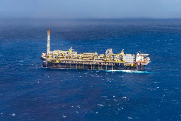 Platform P-66 in operation at the Tupi field (Credit: Petrobras)