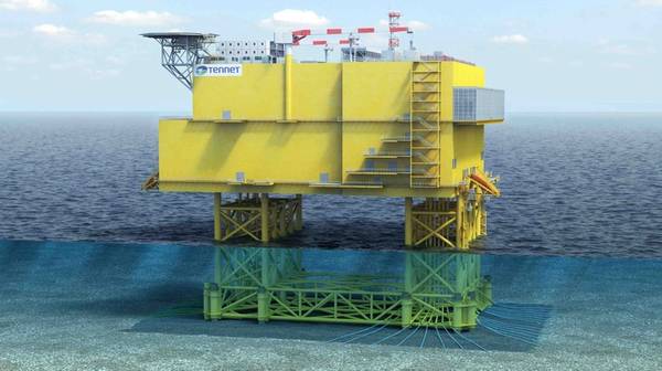 HVDC platform rendering (Credit: TenneT)