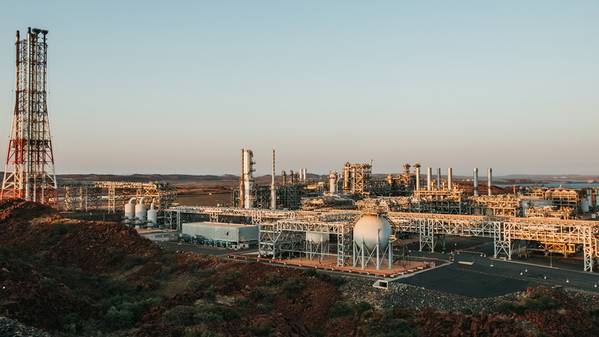 Pluto LNG facility (Credit: Woodside Energy)