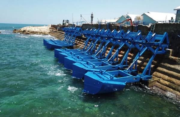 Eco Wave Power's wave energy tecnology (Credit: Eco Wave Power)