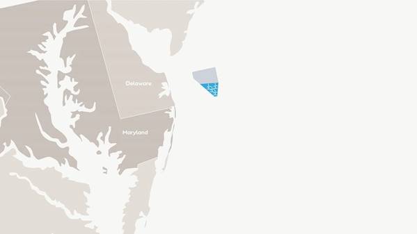 Proposed location for Skipjack wind farm - Credit: Orsted