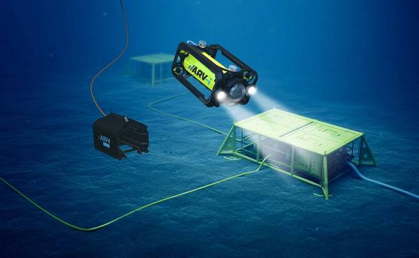 Render of the ARV-i in operation underwater (Image: Boxfish Research / Transmark Subsea)