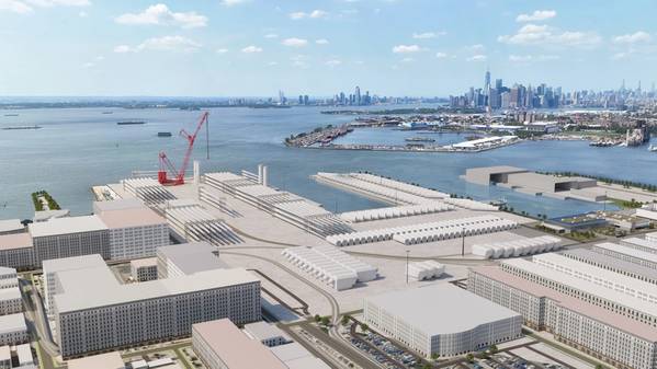 A rendering of the South Brooklyn Marine Terminal (Credit: Equinor)