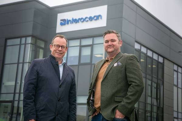 Left to right: Graeme Nisbet, Director and Head of Agency at FG Burnett, and Alex Clark, CCO at Interocean Marine Services (Photo: Interocean)