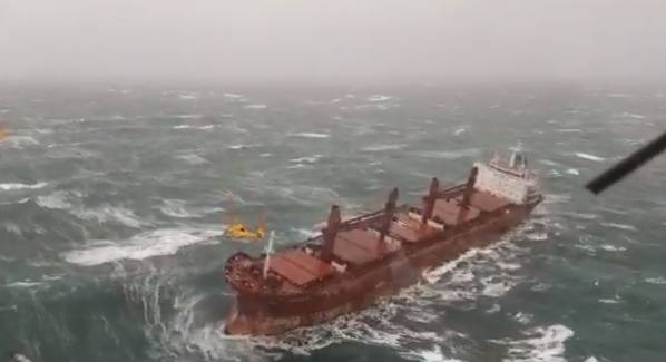 Screenshot from the Dutch Coast Guard's video