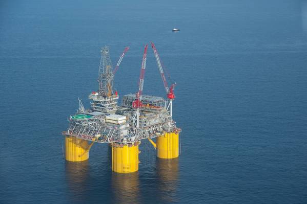 A Shell platform in the U.S. Gulf of Mexico - Credit: Shell