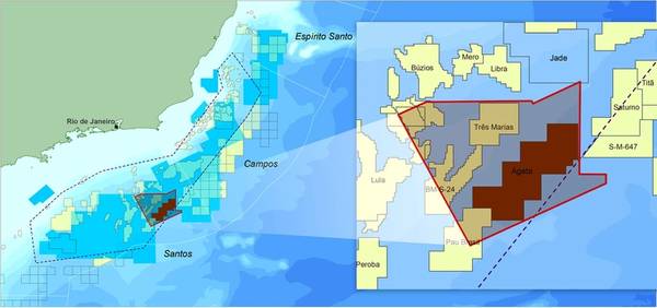 Map showing the location of CGG’s Agata Reimaging Program offshore Brazil (courtesy of CGG).