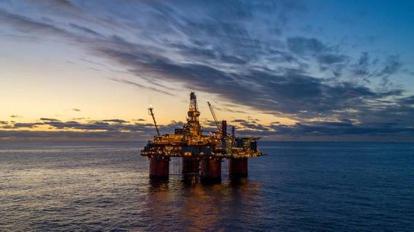 The Snorre A platform in the North Sea. (Photo: Bo B Randulff - Even Kleppa - Woldcam / Equinor)