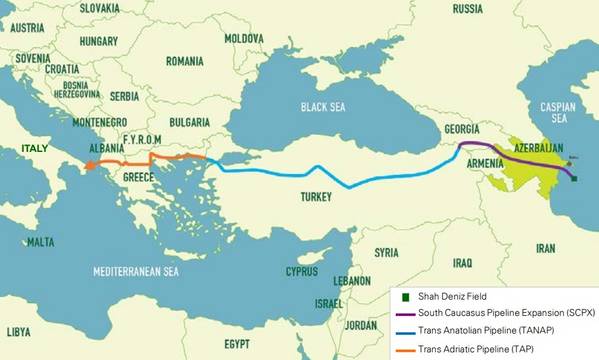 Southern Gas Corridor pipeline (Credit: BP)