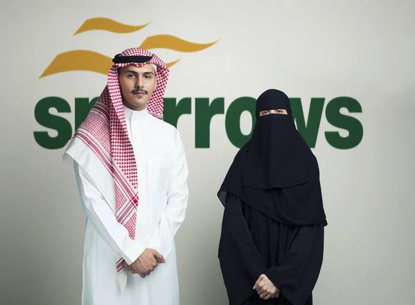 Sparrows local Kingdom of Saudi Arabia operations assistant Sultan Ghamdi, and regional accountant Mariam Aleid (Photo: Sparrows Group)