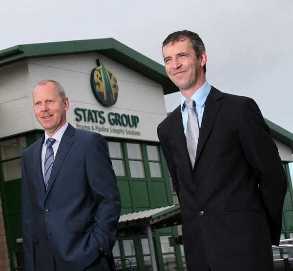 STATS (UK) Limited Chief Executive Officer Leigh Howarth, left, and Chairman and founder Pete Duguid.