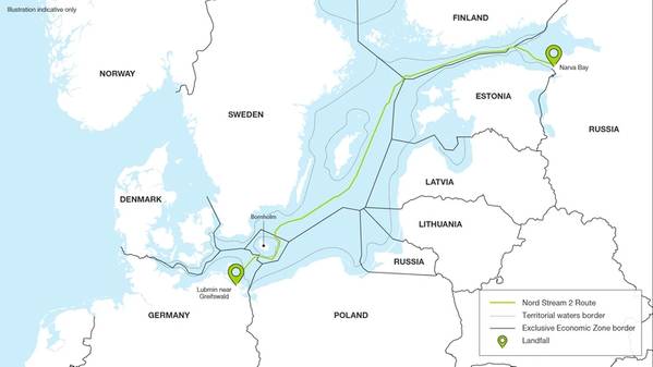 Nord Stream 2 Map - Credit: Nord Stream 2