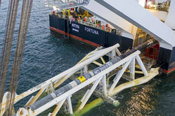 Last Nord Stream 2 pipe lowered into the Baltic Sea - Credit; Nord Stream 2