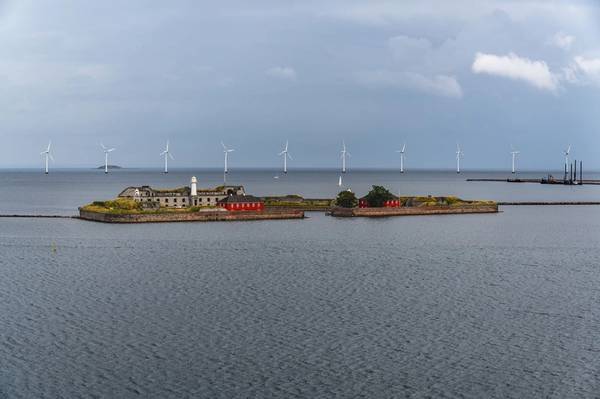 
Trekroner Fort, a historical fortress situated on an artificial island near the harbor of Copenhagen Denmark in the Øresund strait, with offshore wind turbines in the background See Less
Copyright Dylan/AdobeStock