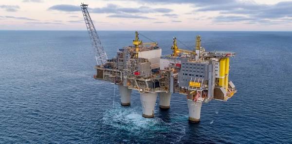 The Troll A platform in the North Sea (Credit: Jan Arne Wold / Elisabeth Sahl - Equinor)