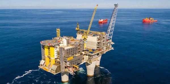 The Troll A platform in the North Sea (Credit: Jan Arne Wold / Equinor)