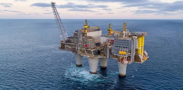 The Troll A platform in the North Sea (Credit: Jan Arne Wold/Elisabeth Sahl - Equinor)