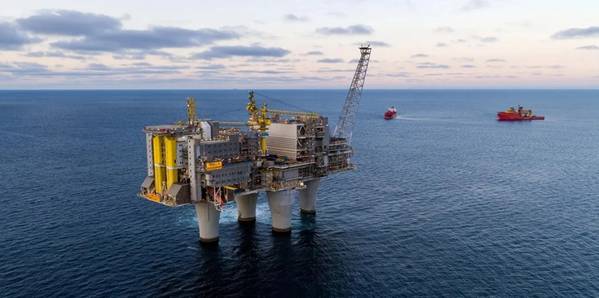 The Troll A platform in the North Sea (Credit: Jan Arne Wold/Elisabeth Sahl - Equinor)