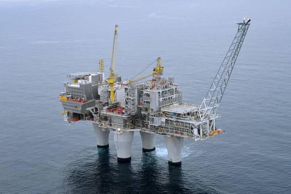 The Troll A platform in the North Sea (Photo: Harald Pettersen / Equinor)