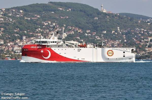 Turkish seismic vessel Oruc Reis - Image Credit: Cengiz Tokgoz