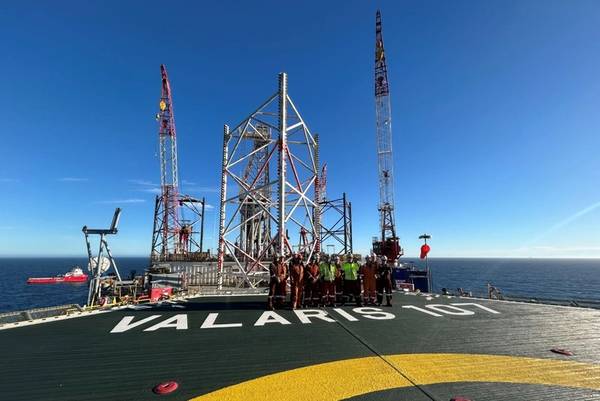 Valaris 107 rig (Credit: ExxonMobil Australia and New Zealand)