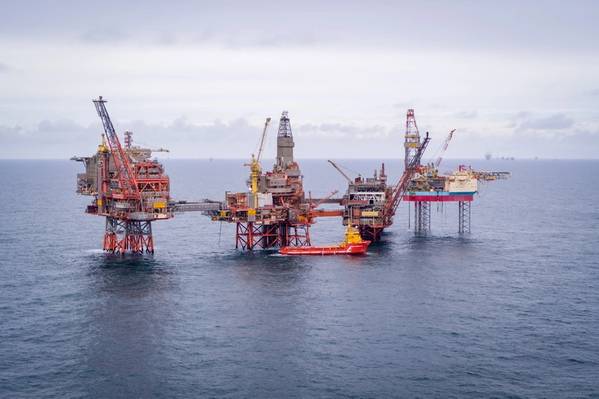 Aker BP's Valhall field in the North Sea, off Norway - Credit: Aker BP