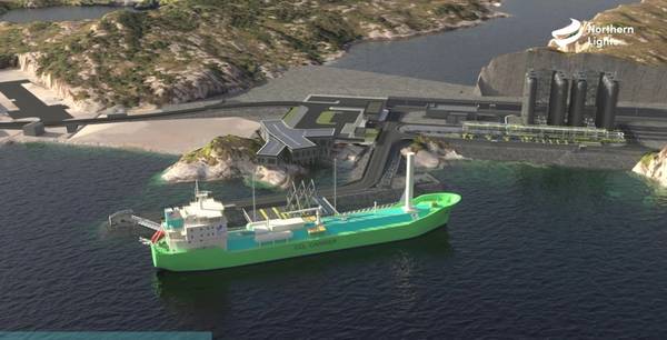  The two vessels will support the Northern Lights carbon capture and storage (CCS) project by transporting greenhouse gas from industrial emitters to an onshore terminal in Øygarden, Norway. Image credit: Northern Lights