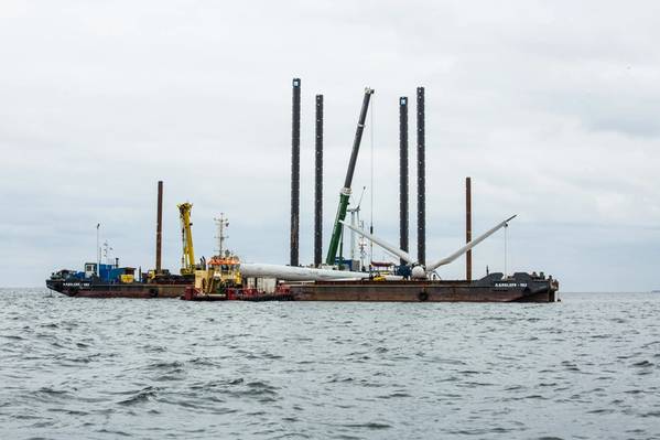 
Vindeby, the world's first offshore wind farm, was decommissioned by DONG Energy, now Orsted, in 2016. (Photo: Orsted)